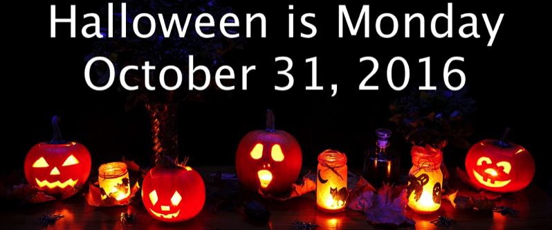 Free online countdown clock Halloween 2016.